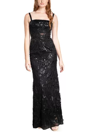 Dress The Population Aria Sequin Gown in Multi at Nordstrom