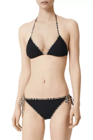 Burberry Mata Vintage Check Trim Two-Piece Swimsuit in at Nordstrom