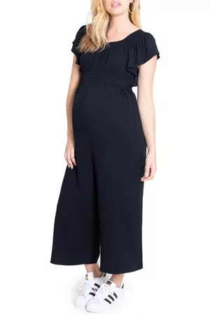 Ingrid & Isabel® Flutter Sleeve Maternity/Nursing Jumpsuit in at Nordstrom