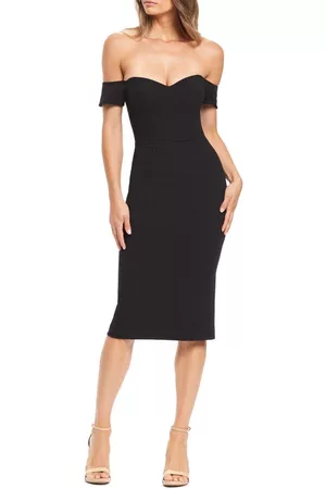 Dress the Population Bailey Off the Shoulder Body-Con Dress in at Nordstrom