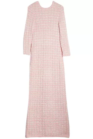 Balenciaga Women Graduation Dresses - Back to Front Tweed Dress in Pink at Nordstrom