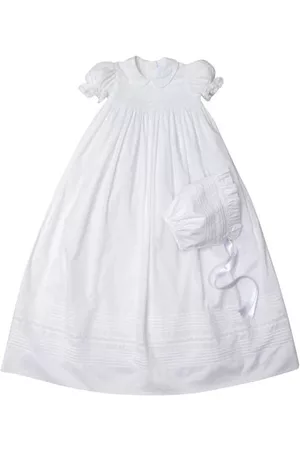 Kissy Kissy Evening dresses - New Silene Cotton Christening Gown & Bonnet in White at Nordstrom