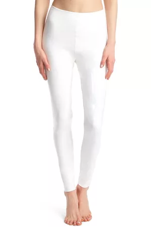 Commando Control Top Faux Patent Leather Leggings in White at Nordstrom