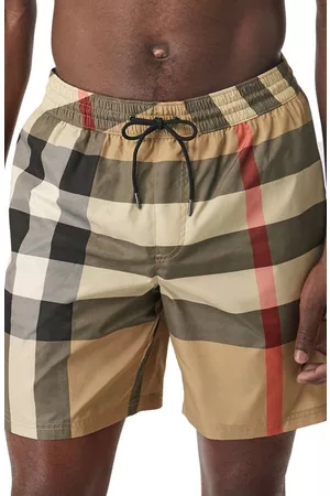 burberry Guildes Check Swim Trunks in Archive Beige Ip Chk at Nordstrom