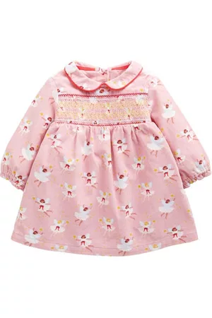 Boden Fairy Print Cotton Corduroy Dress in Boto Pink Fairies at Nordstrom