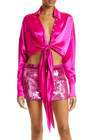 Retrofete Ansley Sequin Miniskirt in Hot Pink at Nordstrom