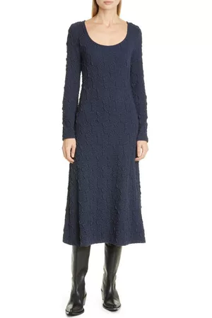 STINE GOYA Orchid Textured Long Sleeve Dress in 4017 Geo Daisy at Nordstrom