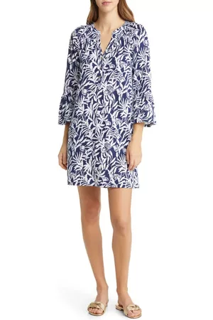Lilly Pulitzer® Norris Print Swing Dress in Navy Flocking To Paradise at Nordstrom