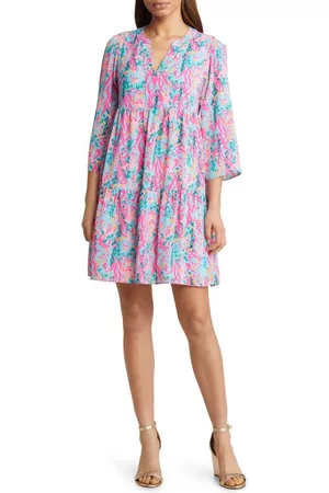 Lilly Pulitzer® Martine Floral Swing Dress in Multi Seaweed Samba at Nordstrom