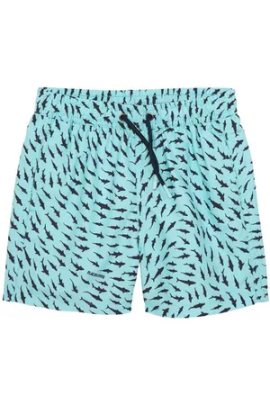 BOARDIES Kids Swim Shorts - X Raeburn Kids' Swim Trunks in Blue at Nordstrom