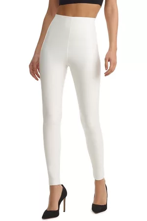 Commando Control Top Faux Leather Leggings in White at Nordstrom