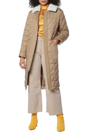 Andrew marc sculpted hotsell twill notched collar coat