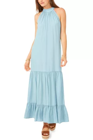 Vince Camuto Tiered Shift Dress in Arctic Surf at Nordstrom