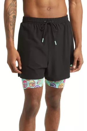 BOARDIES Lucha Libre Active Swim Trunks in Green at Nordstrom