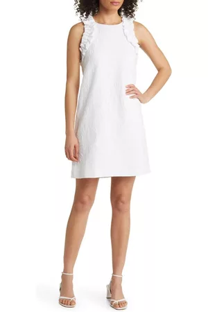 Lilly Pulitzer® Printed Dresses - Kailee Floral Jacquard Shift Dress in Resort White at Nordstrom