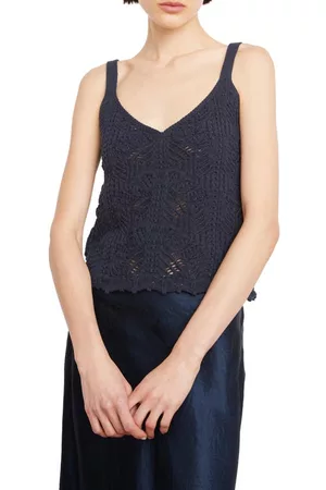 Vince Open Stitch Sweater Camisole in Coastal at Nordstrom