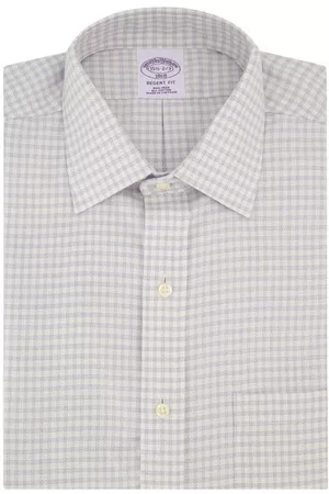 Brooks Brothers Women Casual Dresses - Non-Iron Regent Fit Dobby Dress Shirt in Chkwhtlavender at Nordstrom