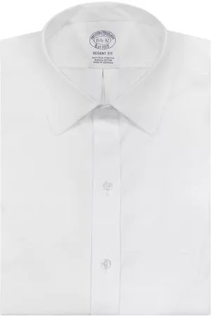 Brooks Brothers Women Casual Dresses - Non-Iron Stretch Regent Fit Supima® Cotton Dress Shirt in Sld White at Nordstrom