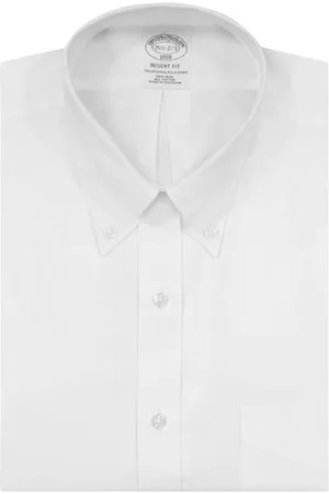 Brooks Brothers Women Casual Dresses - Non-Iron Regent Fit Dress Shirt in Solid Whte at Nordstrom
