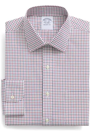 Brooks Brothers Women Casual Dresses - Archive Non-Iron Regent Fit Dress Shirt in Tattred at Nordstrom