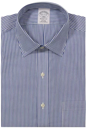 Brooks Brothers Women Casual Dresses - Candy Stripe Non-Iron Regent Fit Dress Shirt in Stpblue at Nordstrom