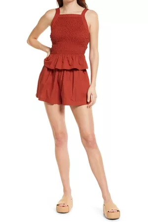 Free People Women Camisoles - Fez Camisole & Shorts in Spiced Sunblush at Nordstrom