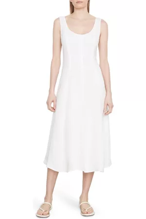 Vince Women Sleeveless Dresses - Panelled Sleeveless Dress in Off White at Nordstrom