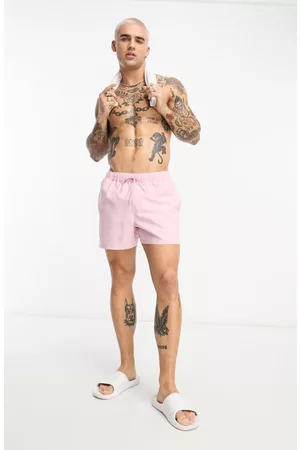 ASOS Men Swim Shorts - Short Swim Trunks in Light Pink at Nordstrom
