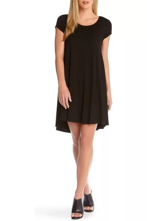 Karen Kane Graduation Dresses - Maggie' Cap Sleeve Trapeze Dress in Black at Nordstrom