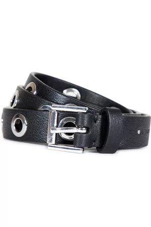 Lila AllSaints Leather Bag Belt Black