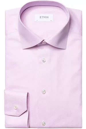 Eton Women Casual Dresses - Contemporary Fit Jacquard Dress Shirt in Medium Pink at Nordstrom