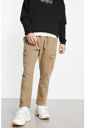 ASOS Cargo Pants - Tapered Cargo Trousers in Beige at Nordstrom