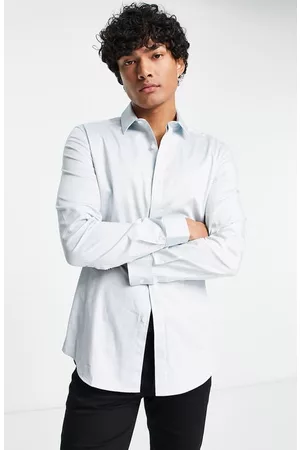 ASOS Shirts - Wedding Skinny Fit Button-Up Shirt in Light Blue at Nordstrom