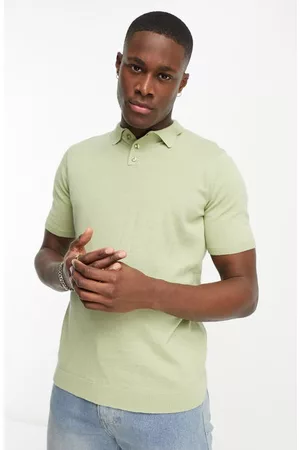 ASOS Polo T-Shirts - Lightweight Cotton Polo in Khaki at Nordstrom