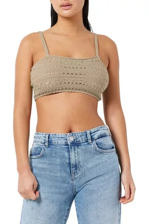 Noisy May Women Tank Tops - Cam Crop Sweater Tank in Nomad at Nordstrom