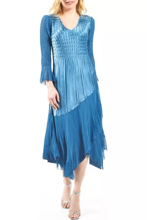 Komarov Women Asymmetrical Dresses - Asymmetric Dress in Blue Dusk at Nordstrom