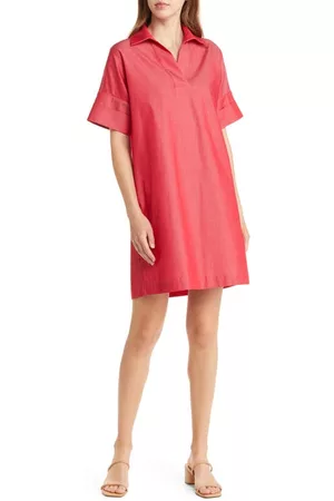 Ming Wang Women Shift Dresses - A-Line Shift Dress in Poppy Red at Nordstrom