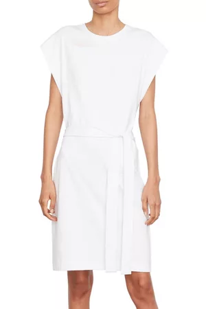 Vince Women Knit & Sweater Dresses - Cotton Knit Muscle Dress in Optic White at Nordstrom