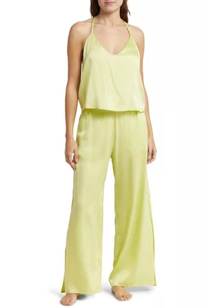 Lunya Women Pajamas - Washable Mulberry Silk Cami Pajamas in Boundless Lime at Nordstrom