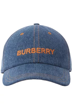 Burberry Jeans - Logo Cotton Denim Baseball Cap in Washed Indigo at Nordstrom