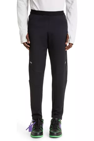 OFF-WHITE Men Sweatpants - Men's Diagonal Sport Sweatpants in Black White at Nordstrom