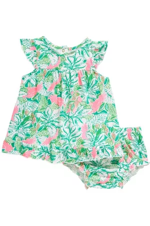 Lilly Pulitzer® Women Printed & Patterned Dresses - Cecily Floral Dress & Bloomers in Botanical Green Just Wing It at Nordstrom