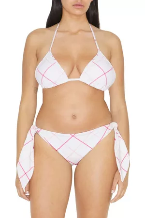 Burberry Loungewear - Check Two-Piece Swimsuit in Bubblegum Ip Pat at Nordstrom