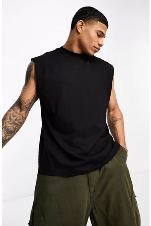 ASOS T-Shirts - Relaxed Sleeveless Graphic T-Shirt in Black at Nordstrom