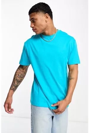 ASOS T-Shirts - Relaxed Fit Cotton Graphic T-Shirt in Mid Blue at Nordstrom