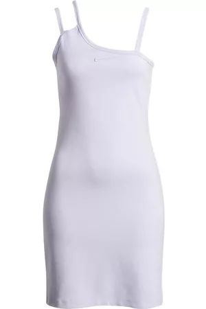 Nike Women Asymmetrical Dresses - Sportswear Asymmetric Strap Dress in Oxyprp/Indghz at Nordstrom