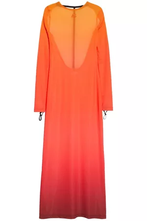 Courrèges Women Long Sleeve Dresses - Gradient Sunset Long Sleeve Second Skin Dress at Nordstrom