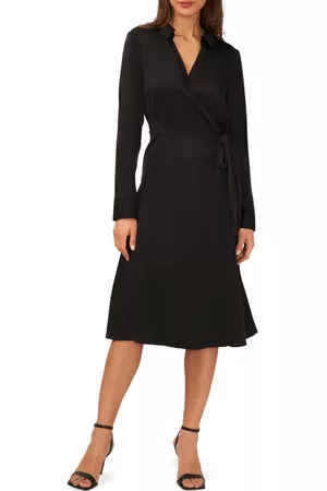 Halogen long sleeve midi hot sale shirtdress