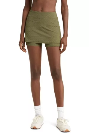 Kyoyo Womens Large L Olive Green Athletic Skirt Skort Shorts