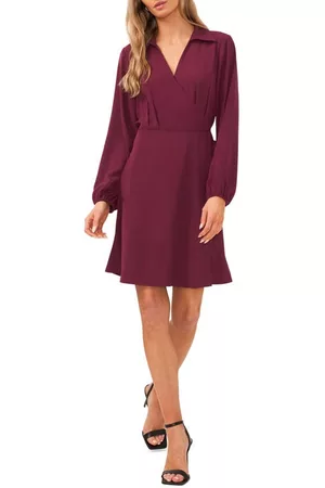 Halogen faux 2024 wrap dress